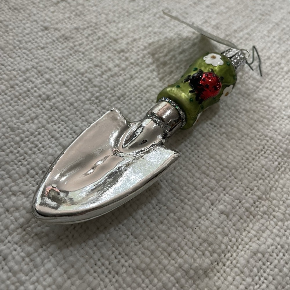 Old World Christmas  Garden Trowel Glass Christmas Ornament 5" OWC‎ NEW